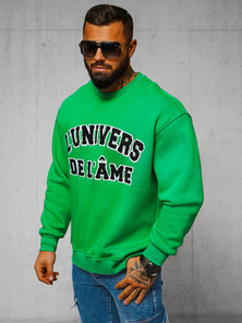 Džemperis zaļa OZONEE O/SWE23055