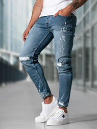 Vīriešu džinsi debesu zili OZONEE O/0525