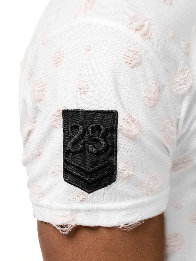 Vīriešu T-krekls balts OZONEE MJ/318YZ