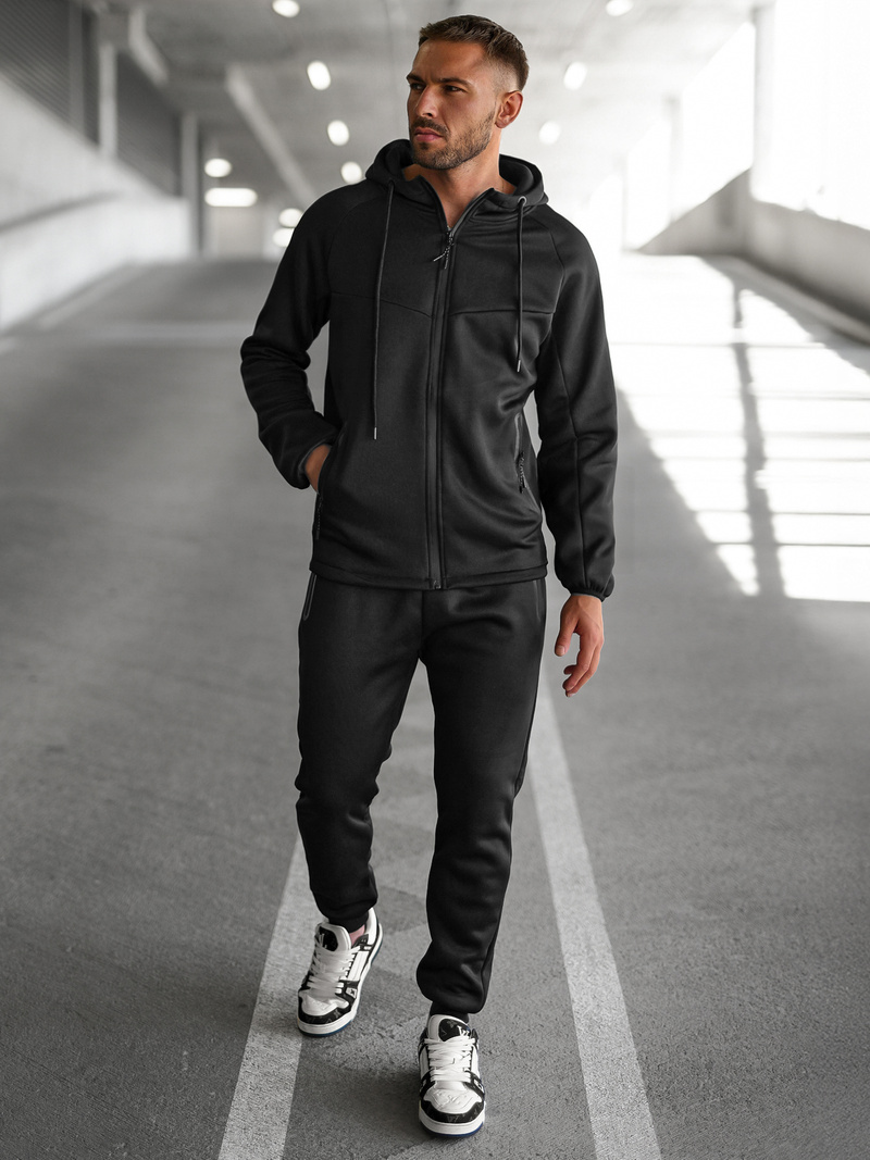 Vīriešu treniņtērps melns OZONEE JS/8C1967/3