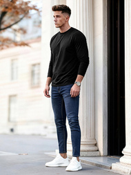 Vīriešu džinsi zili OZONEE O/JK2951Z