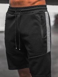 Vīriešu sporta šorti melni OZONEE O/WW20013/1