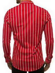 Vīriešu džinsu krekls sarkans OZONEE R/1494