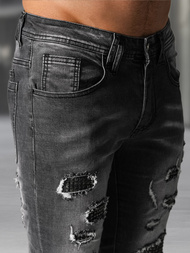 Vīriešu džinsi debesu melni OZONEE NB/MP0152NZ