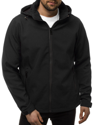 Vīriešu softshell virsjaka melna OZONEE JS/56008Z