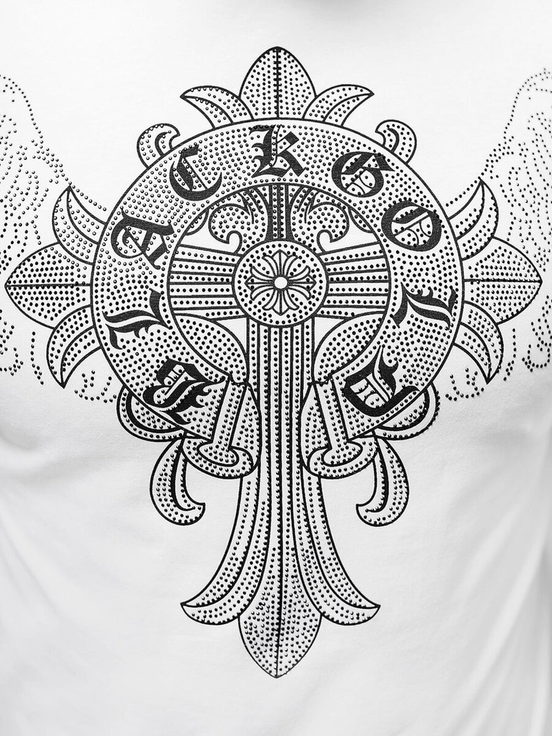 Vīriešu t-krekls balts OZONEE NB/MT3037Z