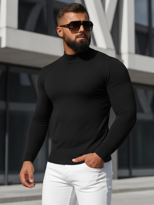 Vīriešu svīteris melns OZONEE NB/MMB603/4Z