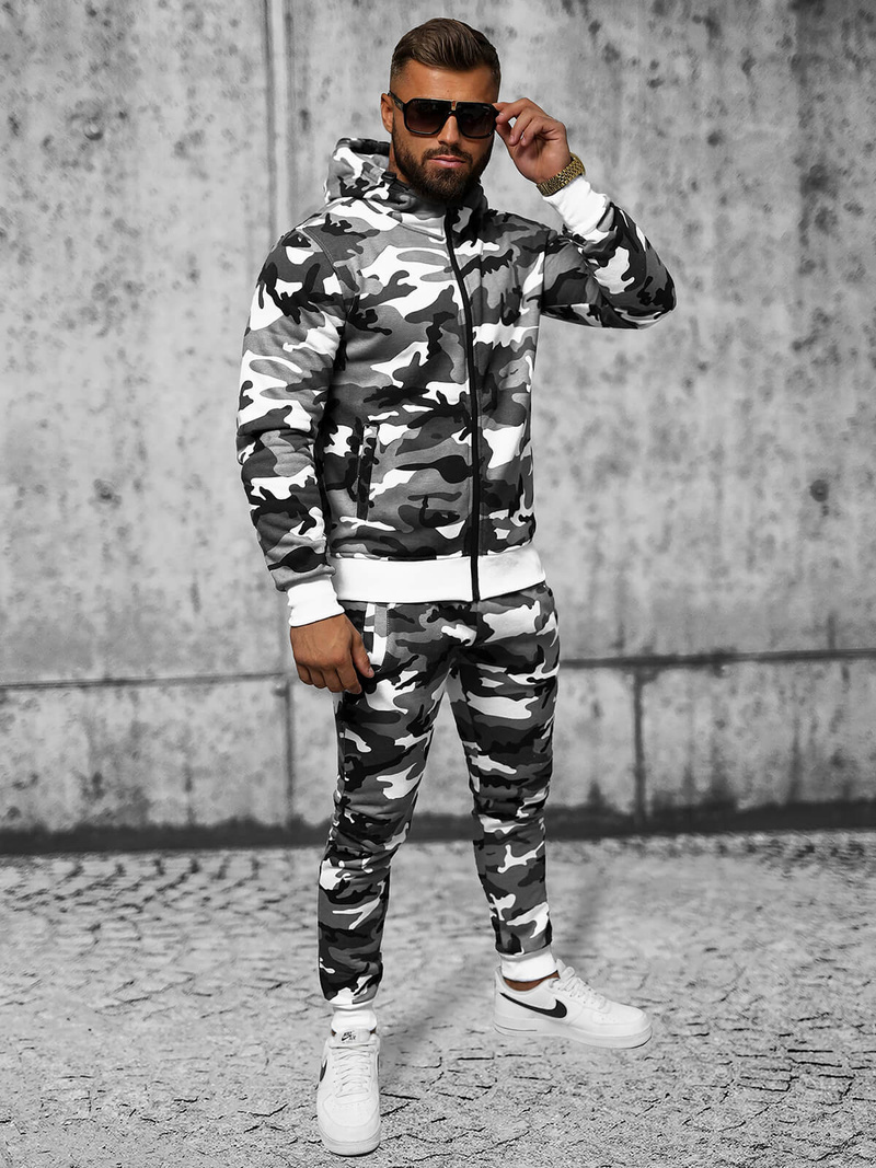 Vīriešu treniņtērps pelēks OZONEE O/8B159/2