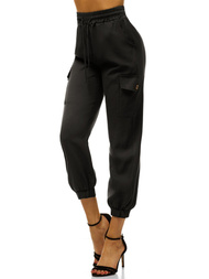 Sieviešu jogger bikses - melnas OZONEE O/HM006