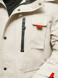 Vīriešu ziemas jaka smilšu OZONEE JS/5M791/62