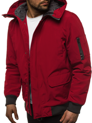 Vīriešu virsjaka bordosarkana OZONEE JS/2019005