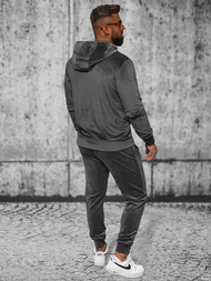 Vīriešu velūra treniņtērpa grafīta OZONEE JS/8C1169/6