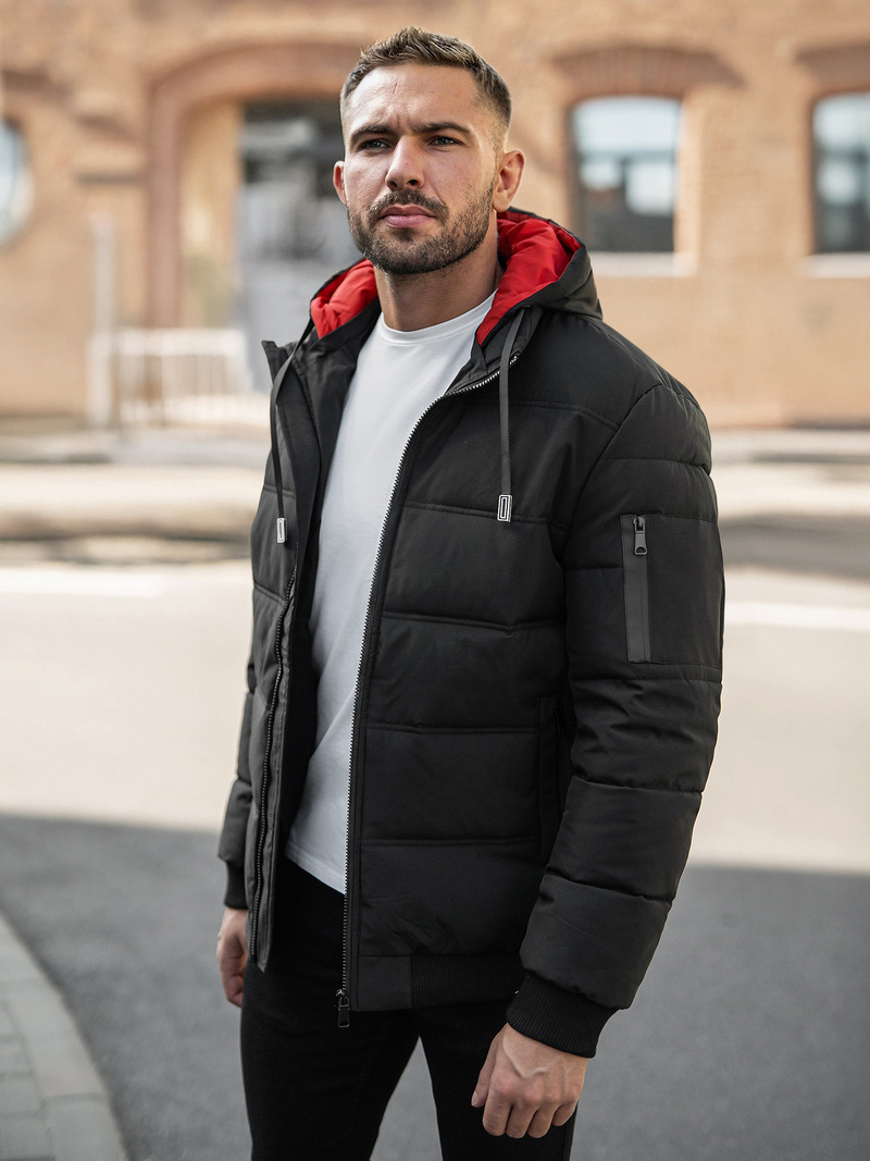 Vīriešu jaka melna OZONEE JS/31M5003Z