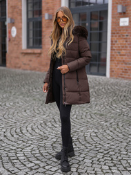 Sieviešu ziemas jaka šokolāde OZONEE JS/16M9059/158