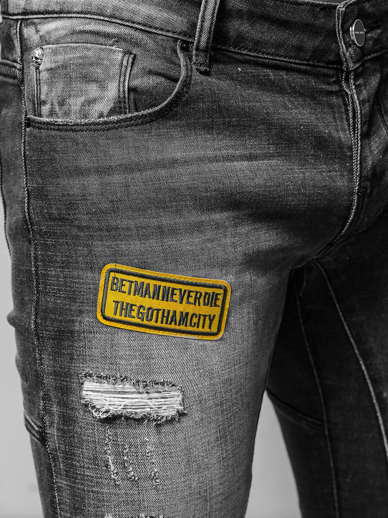 Vīriešu džinsi melni OZONEE NB/MP0047NZ