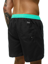 Vīriešu peldbikses melni-piparmētra OZONEE ST005-7