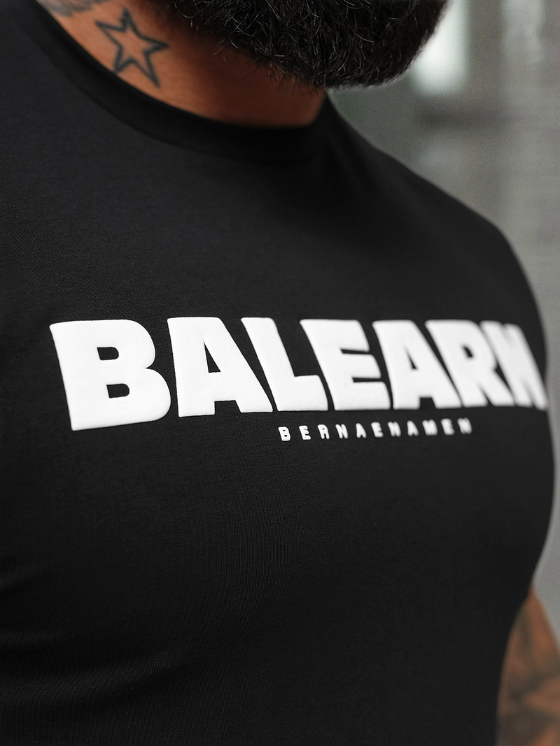 Vīriešu t-krekls melns OZONEE NB/MT3135