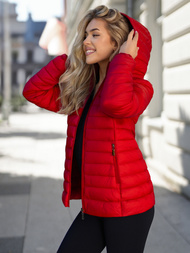 Sieviešu virsjaka sarkans OZONEE JS/16M9101/270Z