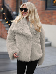 Sieviešu jaka pelēki-smilšu OZONEE JS/61M8515/92