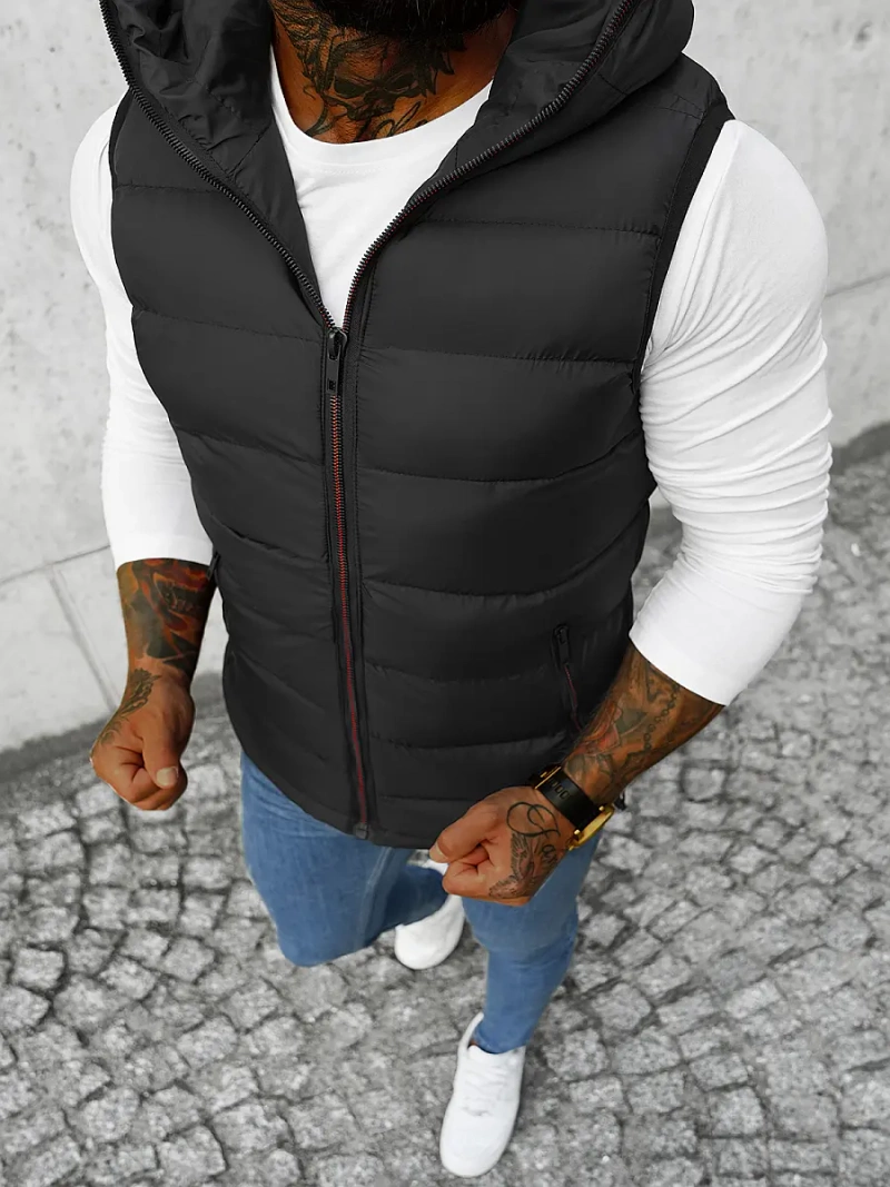 Vīriešu veste melna OZONEE JS/M805/392