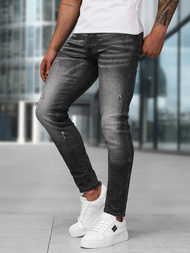 Vīriešu džinsi debesu melni OZONEE NB/MP0070NZ