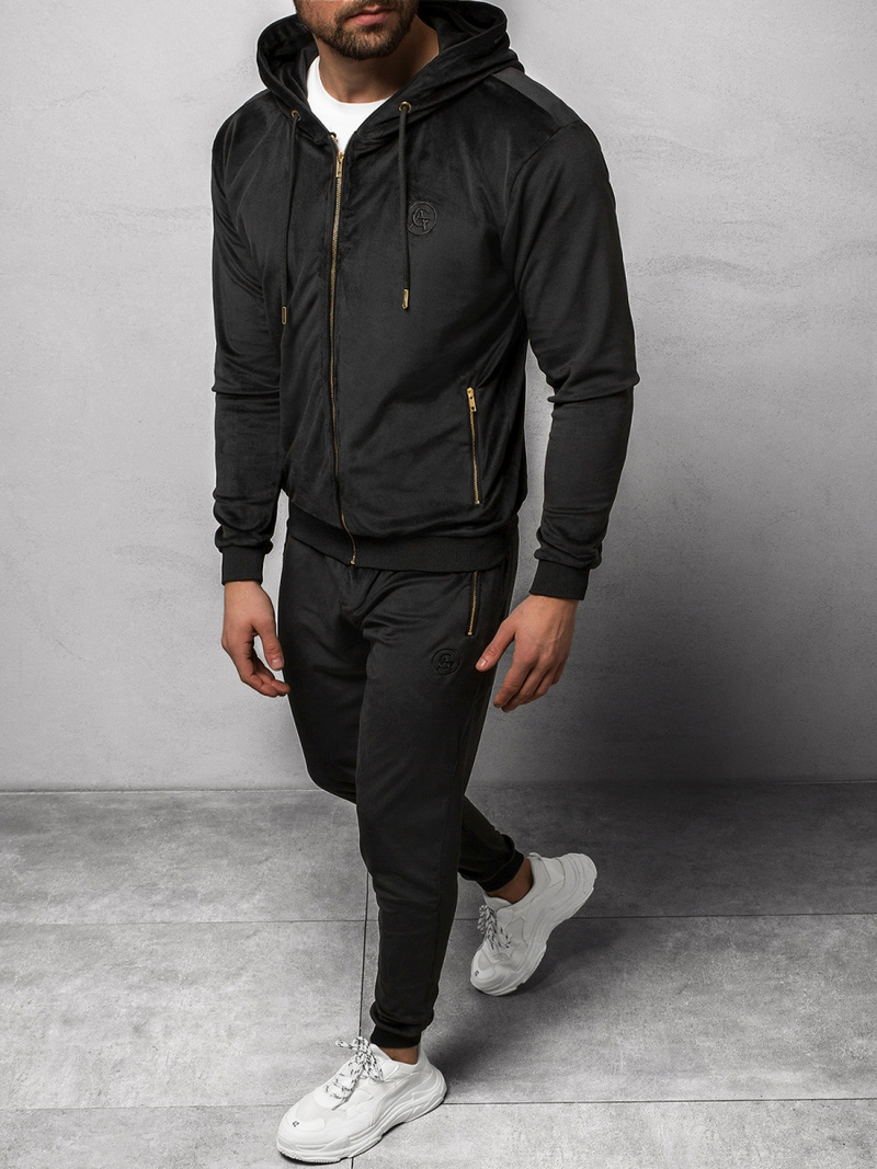 Vīriešu treniņtērps melns OZONEE O/12128