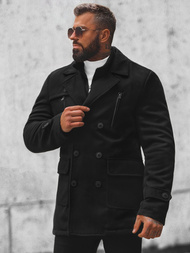 Vīriešu mētelis melns OZONEE JS/79M3143Z