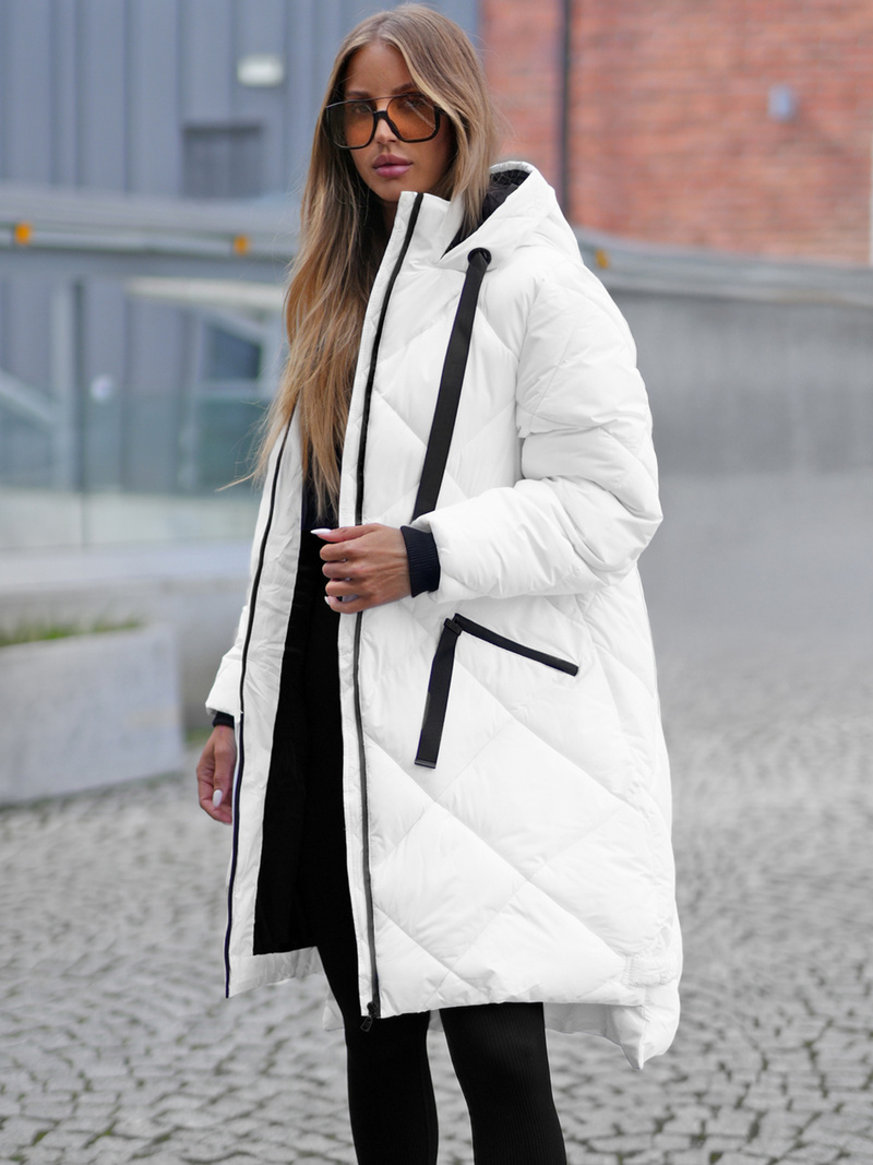 Sieviešu jaka balta OZONEE JS/5M3168/281Z