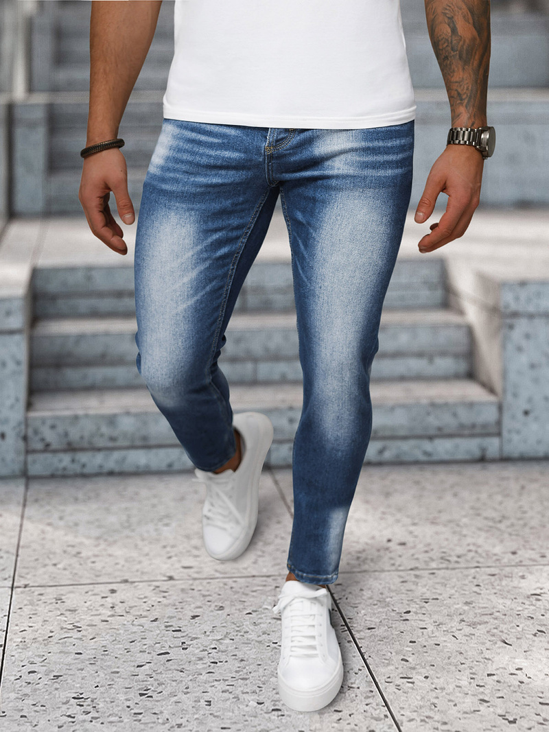 Vīriešu džinsi debesu zili OZONEE NB/MP0199BC