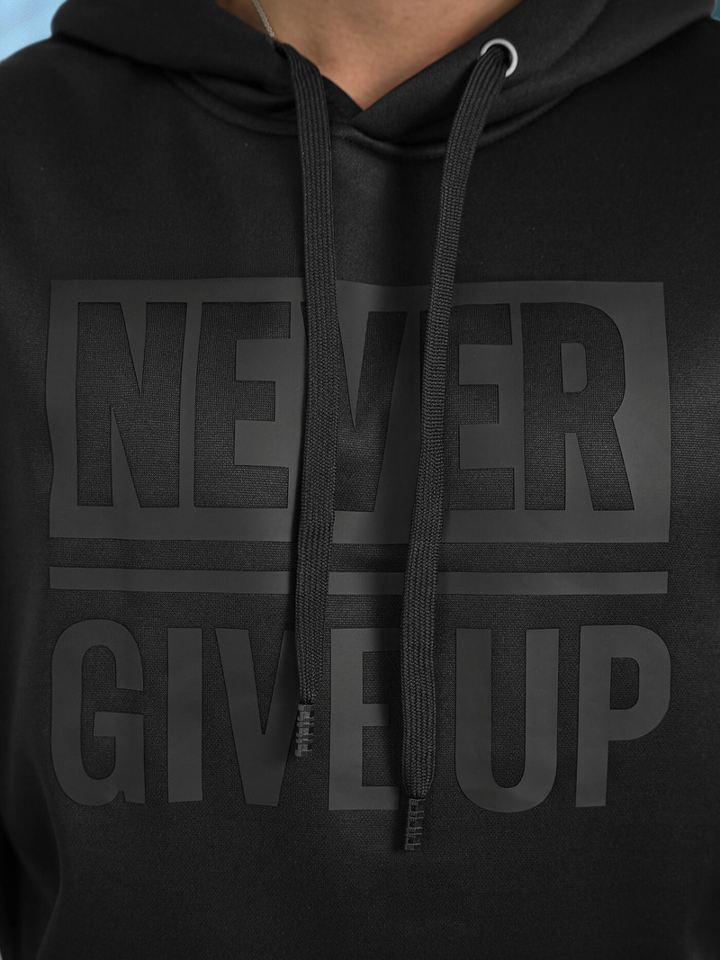 Vīriešu džemperis ar kapuci melna OZONEE JS/8B1983/3