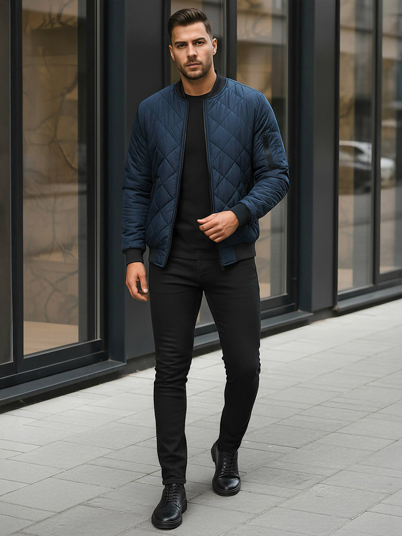 Vīriešu virsjaka tumši zila OZONEE JS/MY01Z