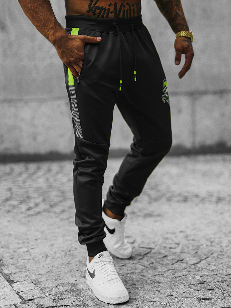 Vīriešu sporta bikses melnas OZONEE JS/K10250Z