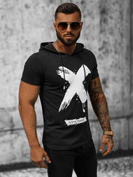 Vīriešu T-krekls melns OZONEE JS/8T203