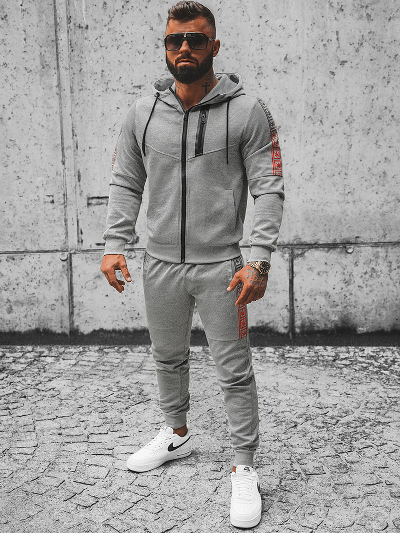 Vīriešu Treniņtērps Pelēks OZONEE JS/C8118
