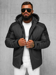 Vīriešu ziemas jaka grafīta OZONEE JS/91M9902/105Z