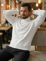 Vīriešu svīteris balts OZONEE JS/59B3603/1