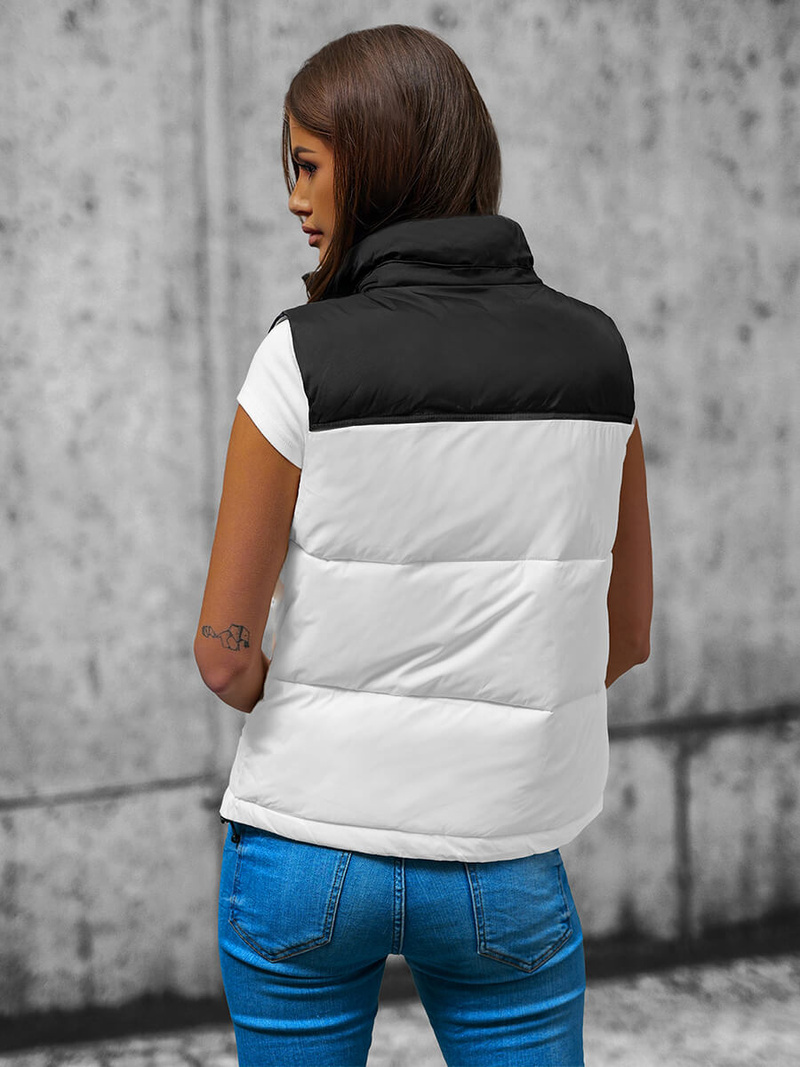 Sieviešu veste balta OZONEE O/L951