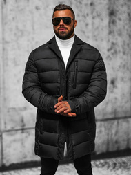 Vīriešu ziemas jaka melna OZONEE JS/22M63/392