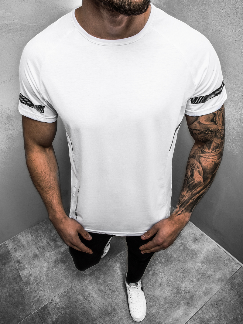 Vīriešu T-krekls balts OZONEE JS/S150/1