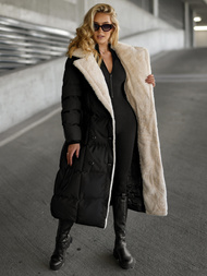 Sieviešu jaka melni-balts OZONEE JS/16M9168/392B