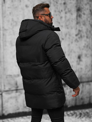 Vīriešu ziemas jaka melna OZONEE JS/5M3118/392