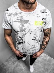 Vīriešu T-krekls balts OZONEE JS/KS1976Z