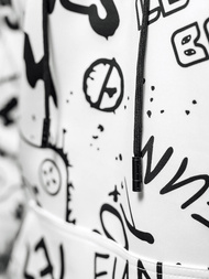 Vīriešu džemperis ar kapuci balta OZONEE JS/8B1227/1