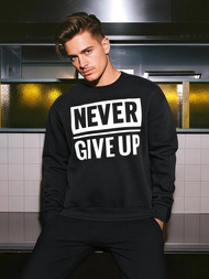 Vīriešu džemperis melns OZONEE JS/8B1769/3