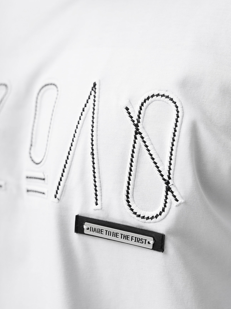 Vīriešu t-krekls balts OZONEE O/QQ1185