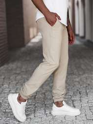 Vīriešu chino jogger bikses smilšu OZONEE DJ/5539Z