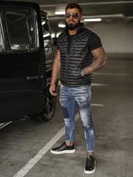 Vīriešu veste melna OZONEE JS/16M9333/392BZ