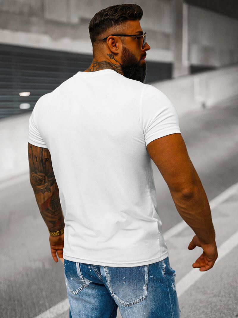 Vīriešu T-krekls Balts OZONEE JS/712005Z