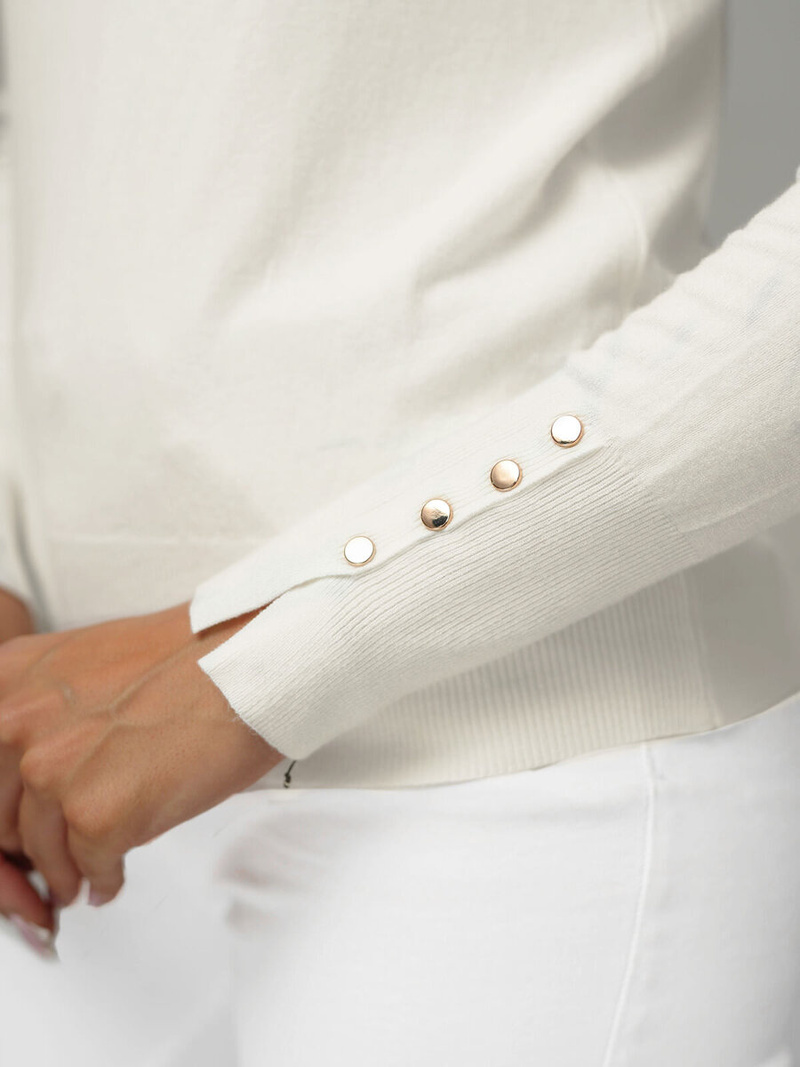 Sieviešu džemperis balts OZONEE JS/8004/8