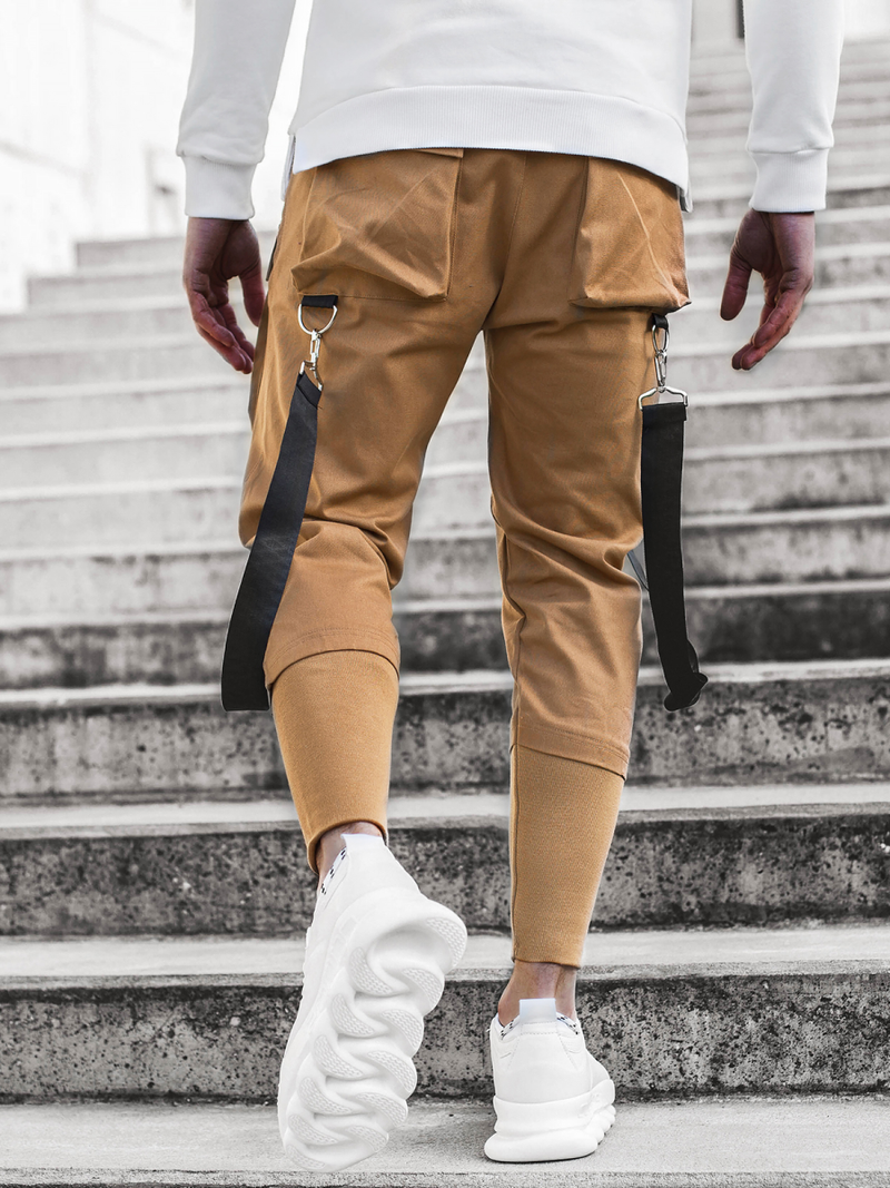 Vīriešu chino jogger bikses camel OZONEE G/11133